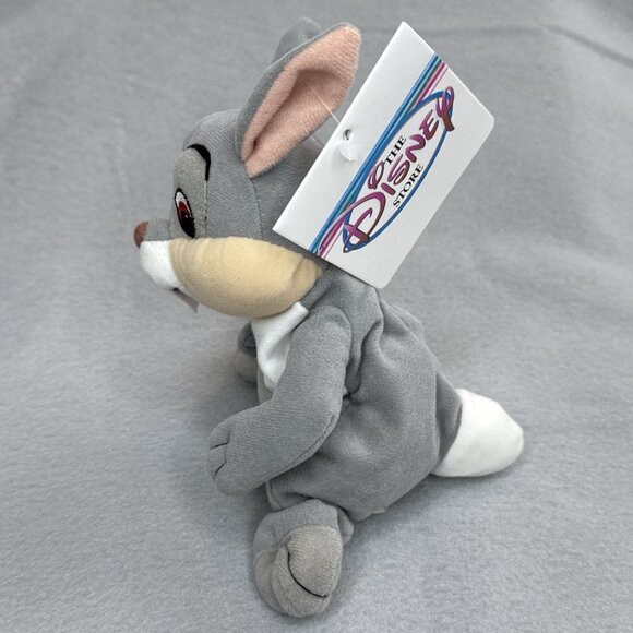 Thumper Bambi Movie The Disney Store Mini Bean Bag Plush 6" Stuffed Toy Bunny - Picture 3 of 12
